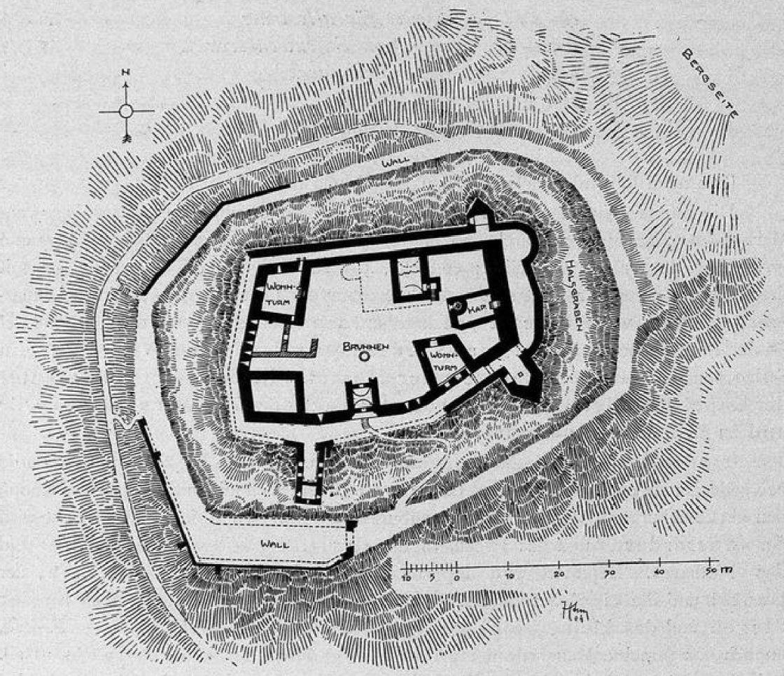Fig. 86. Plan der Ruine Schauenburg