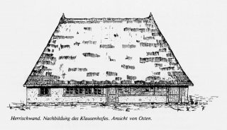 Als Beispiel für die alte und sehr interessante Bauweise im Hotzenwald sollte der "Klausenhof" in Herrischwand übertragen werden