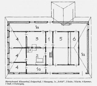 Klausenhof Herrischried - Grundriss Erdgeschoss