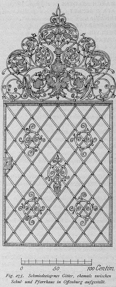 Fig 275 schmiedeeisernes gitter