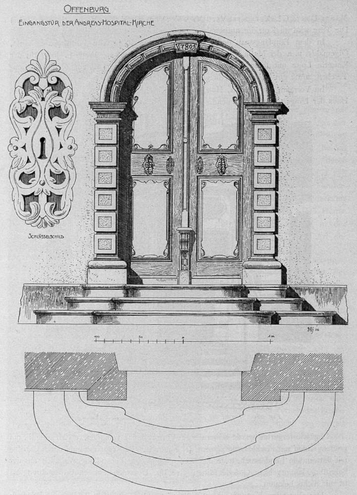 Fig. 281. Portal zur Kirche des ehemaligen Andreasspitals in Offenburg