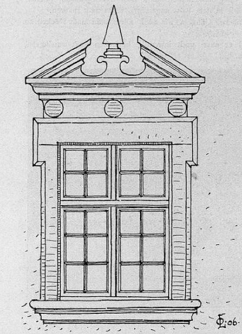 Fig. 225. Gengenbach, Abteigebäude, Hofseite. Fensterummalung