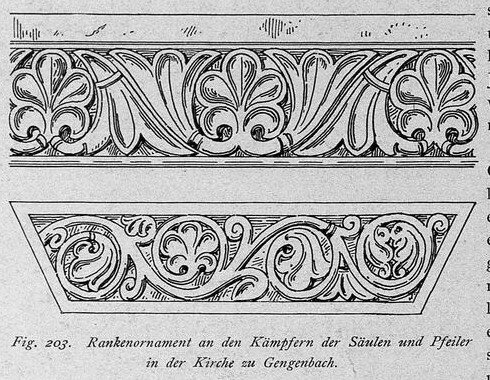 fig 203 Klosterkirche Rankenornament Kaemfer