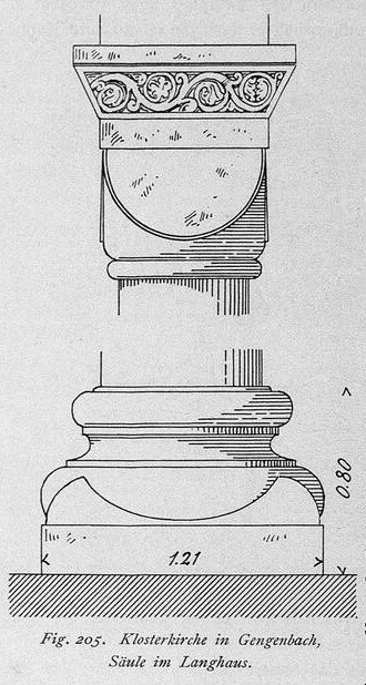 fig 205 Klosterkirche Saeule Langhaus