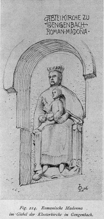 fig 214 Romanische Madonna Klosterkirche