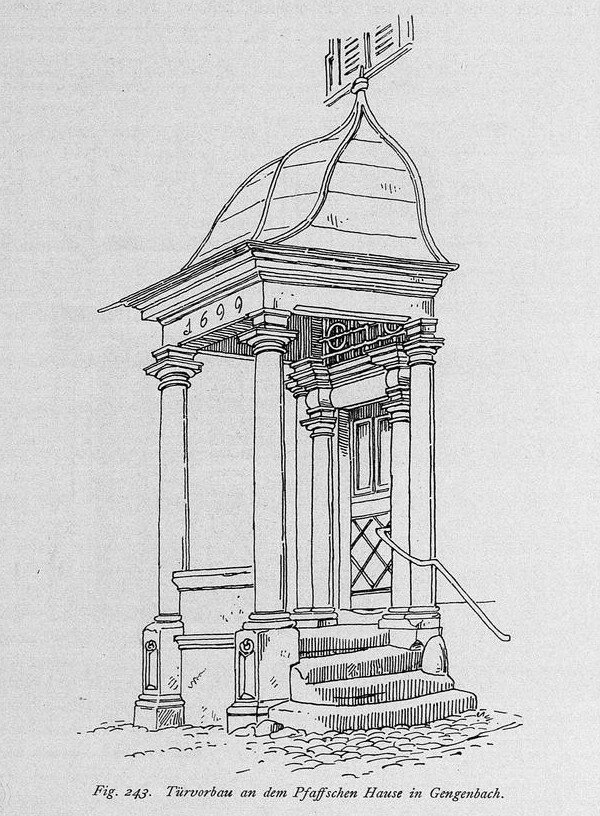 fig 243 Pfaffesches Haus Tuervorbau