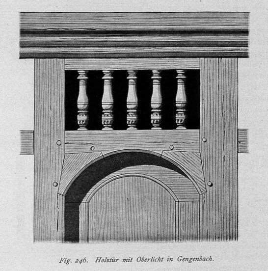 fig 246 Holztuer mit oberlicht