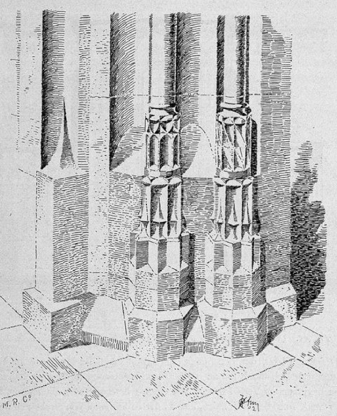 Fig. 34 - Vom Mittelportal der Stiftskirche in Lahr
